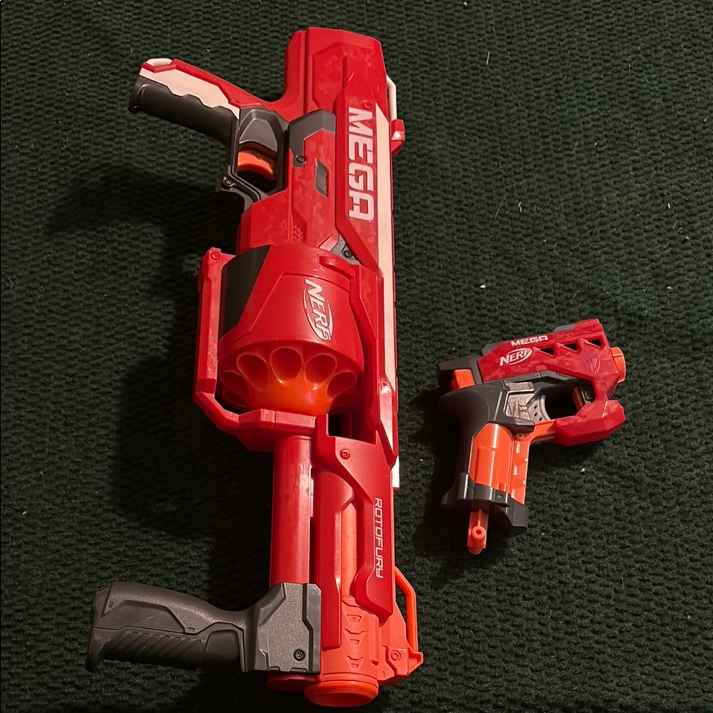 Nerf Red and Orange Action Figures Playset